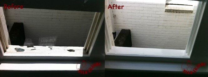 Ella-lujah! Window frame restoration.