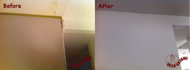 Ella-lujah! Wall repair and decoration.