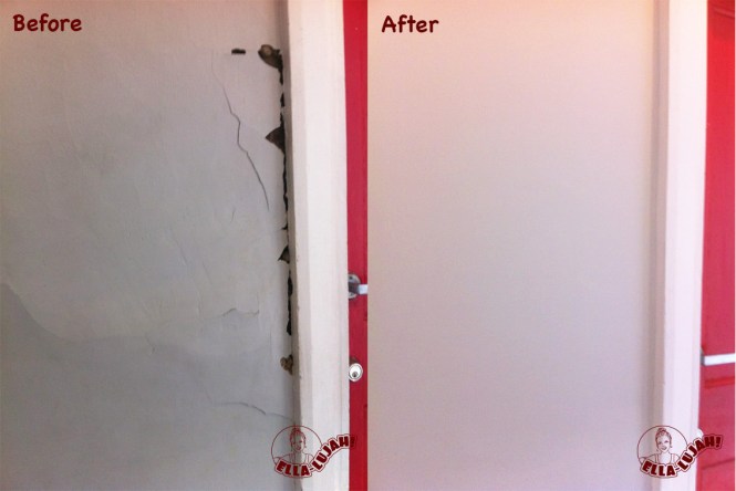 Ella-lujah! Wall repair and decoration.